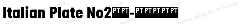 Italian Plate No2常规字体转换